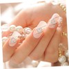 Healeved 10pcs Rhinestones Nail Charms Heart-Shaped Nail Decorations Creative Accessories