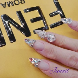 ⭐️ Gorgeous handmade nail tips ✨ - Short Oval / ⭐️ 화려한 수제네일팁 ✨ - 숏오발