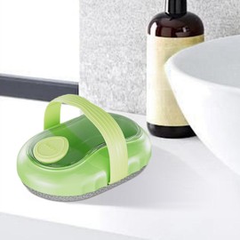 Amagogo Bath Brush Bathing Supplies Soft Bristles Massage Brush Reusable Body Cleaning Brush Body Scrubber for Hotel Bathroom Home, Green