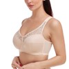 Ayigedu UK Plus Size Minimiser Bra Women Non-Wired Non-Padded Full