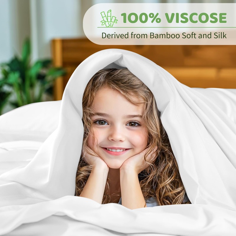 LBRO2M 100% Viscose Derived from Bamboo Bed Sheet 4 Piece