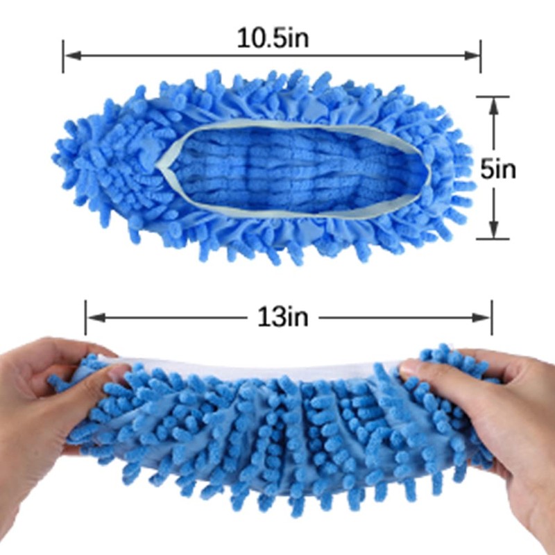 Tamicy Mop Slippers Shoes 5 Pairs (10 Pieces) - Microfiber