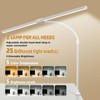 MACASA Double Head LED Desk Lamp with Anti-Glare Cover Computer