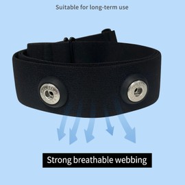 CYCLAMI Heart Rate Monitor Replacement Chest Strap,Chest Replacement Strap Soft Sensor Belt Compatible with Polar iGPSPORT XOSS CooSpo