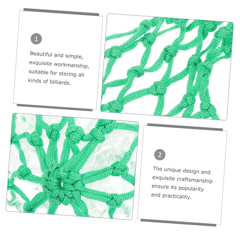 WHAMVOX 6pcs Pool Table Pockets Replacement Billiard Net Bags Cotton