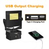 10000 mAh Rechargeable LED Work Light with Tripod Stand, 5000K