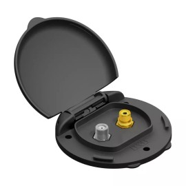 B&B MOLDERS RV COMPACT ENCLOSURE CONCEAL COAX & RCA VIDEO JACKS BLACK FREE SHIP