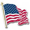 American Flag Magnet (Waving) by Classic Magnets, 3D Rubber Vintage-Style