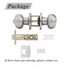Probrico Privacy Door Knobs Brushed Nickel Finish, Interior Keyless Door