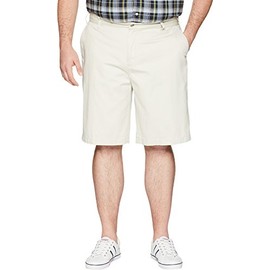 Nautica Mens Cotton Twill Flat Front Chino Shorts, Nautica stone,