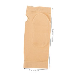 WHAMVOX 1Pair Wrist Compression Sleeve for Injury Soft Abrasion Support Gloves for Sports Protection Carpal Tunnel Relief Skin Tone Color Comfortable Fit for Ambidextrous Use