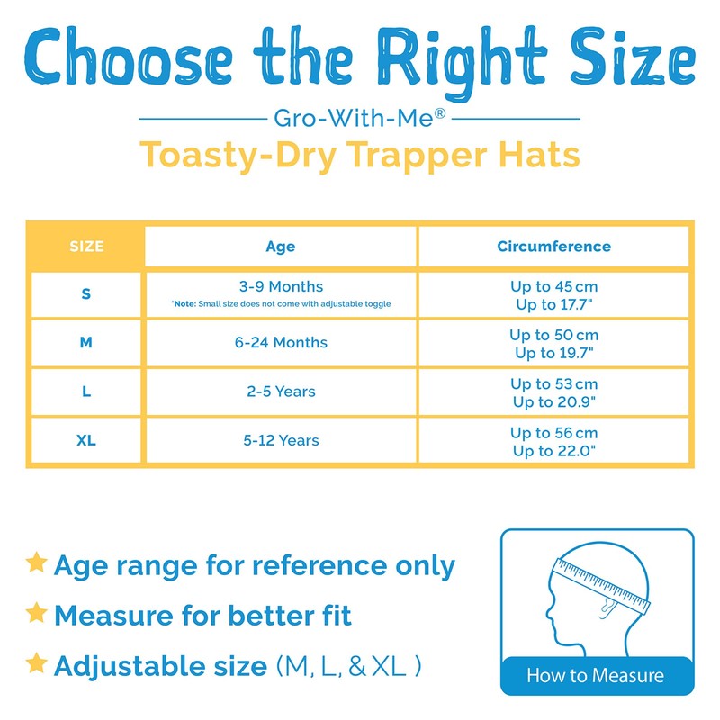 JAN & JUL Toasty-Dry Windproof Trapper Winter Hat for Infant