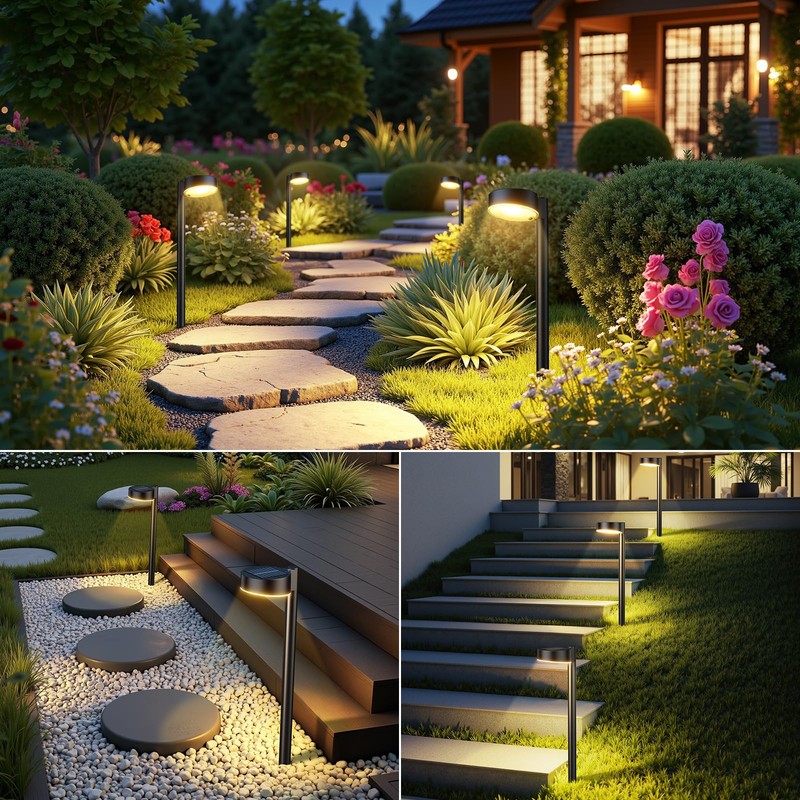 Ahaorigin 12 Pack Solar Pathway Lights Outdoor, 12 Brighter LED