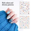 BSITSSS 10 Sheets Ocean Nail Art Stickers, 3D Embossed Summer