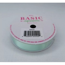 Expressions Darice Basic Expressions Ribbon Double Face Satin Soft Mint 5/8 in X 8 Yards