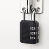 Multi-Purpose Padlock & Door Lock for Wardrobes, with Key and Black Combination Options Door Lock - Medium 3ea
