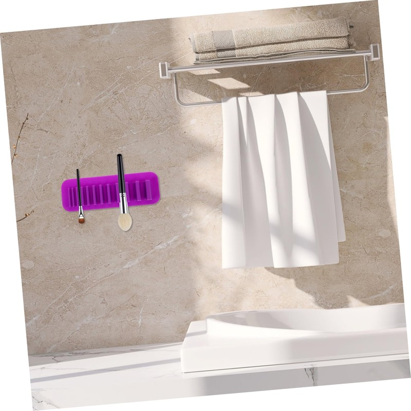 OHPHCALL Makeup Brush Rack Wall Mount Travel Makeup Brush Dryer