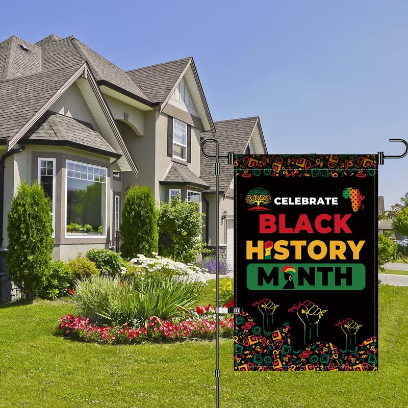 Celebrate Black History Month Garden Flag 12x18 Inch Double Sided