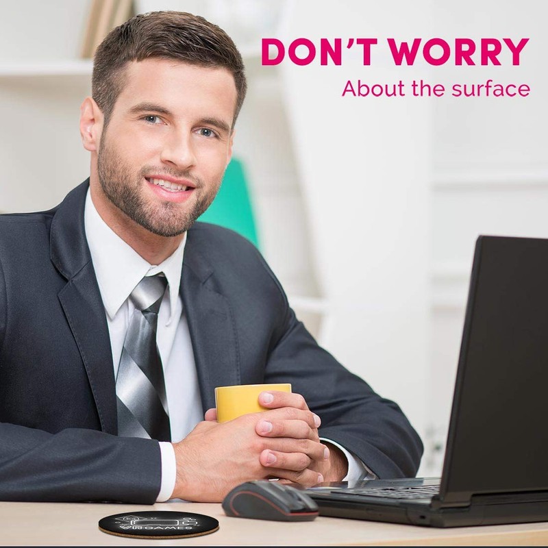 Round Single Coaster - BW - Virtual Reality VR Games