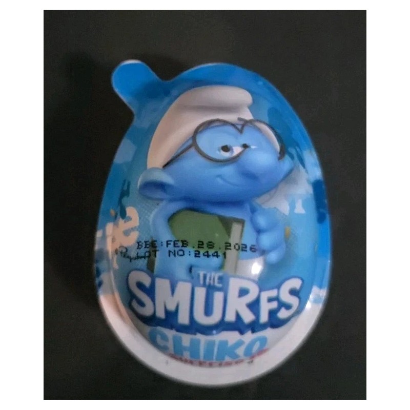 Kinder Lot Of 4 The Smurfs Chiko Surprise Holiday Toys