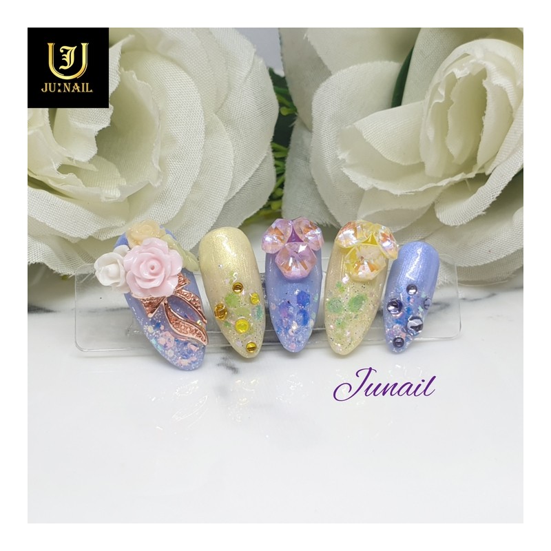 Congratulations♥ Handmade nail tips - Long Almond / 축하해♥ 수제네일팁