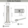 Pack of 4 Clevis Pins, Locking Bolts, Pin Pins, Stainless