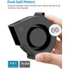 GDSTIME 75mm x 30mm Blower 12V Dual Ball Bearing Centrifugal