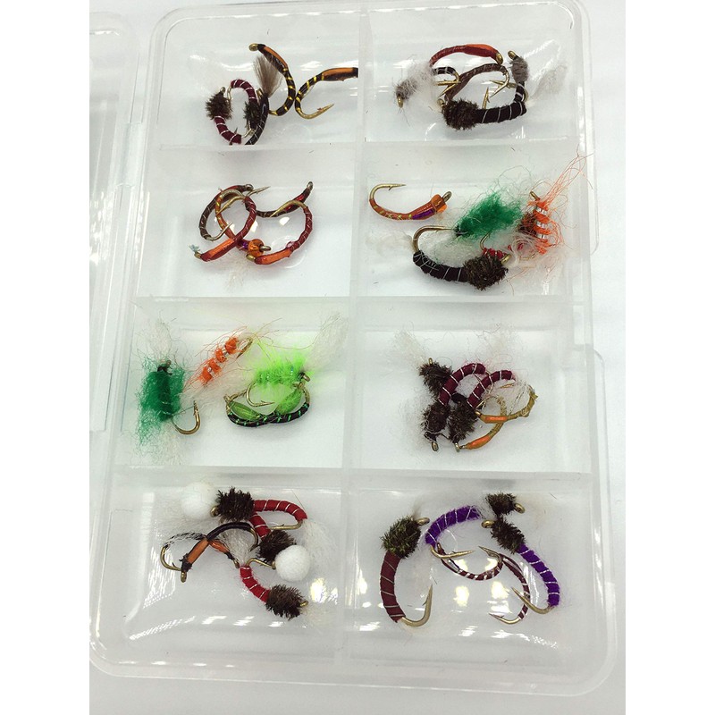 Fly Fishing SUMMER BUZZER SET for trout, 40 Flies in