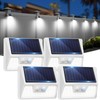 vighep 4 Pack Solar Fence Lights Waterproof, Motion Sensor Deck
