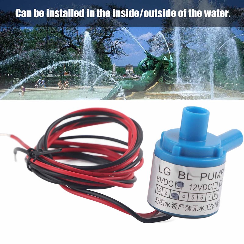 Mini Food Grade Brushless Water Pump 6V DC 3W for