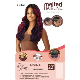 Outre Lace Front Wig - Melted Hairline - Alvina (ST AUBURN OMBRE)