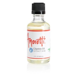 Amoretti - Cilantro Oil Extract Oil Soluble 2 oz - Highly Concentrated & Perfect For Pastry or Savory applications, Preservative Free, Vegan, Kosher Pareve, TTB Approved, Non-GMO