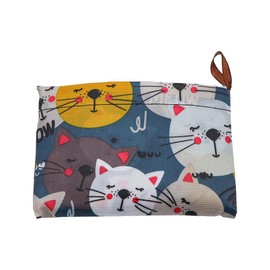 Hsthe Sea 2PCS Portable Foldable Shopping Bag Supermarket Reusable Hand Shopping Bag Large Capacity Waterproof Cloth Bag, colour
