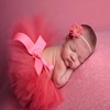 4 PCS Newborn Photography Props Outfits-BabyTutu Skirt Cute Bow Headdress