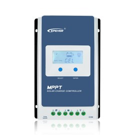 EPEVER MPPT Solar Charge Controller 10A 12V 24V Auto, Max PV 100V Solar Panel 130W/260W Charger Regulator Common Negative Ground for Gel AGM Flooded Sealed LiFePO4 Battery