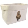 Large 'Sitting Capybara' Canvas Organiser/Storage Bag (OR00015718)