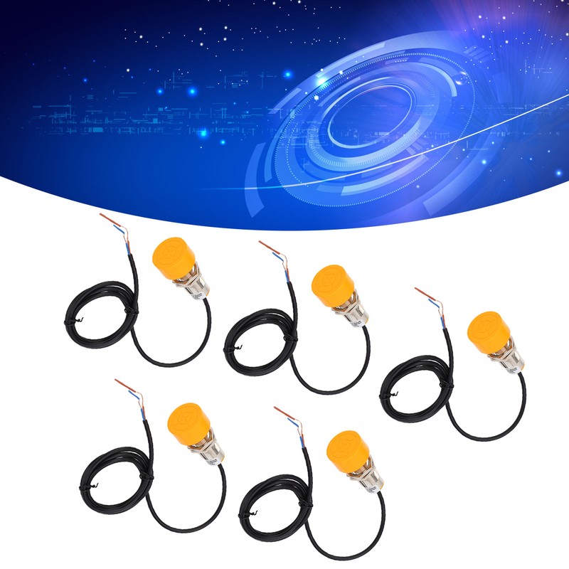 5 Pcs Proximity Switch PNP Normally Open 20mm Detection IP65