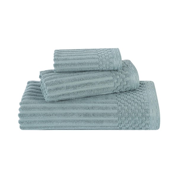 Superior 3-Piece Cotton Towel Set, Includes 1 Bath Towel, 1