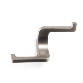 2 x So-Tech® Bill Modern Coat Hooks Wall Hooks Stainless Steel Look Matt (Large)