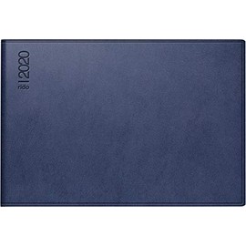 rido/idé 701752330 Pocket Calendar Septimus (2 Pages = 1 Week, 152 x 102 mm, Plastic Cover Skivertex, Calendar 2020) Dark Blue