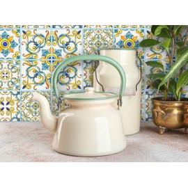 Peel & Stick Backsplash Tile Stickers Easy to Apply Easy to Remove Waterproof Can be Stuck on Any Smooth Surface Unique Design, The IRI-GIRI Set of 24 Stickers (4 * 4") Classic 1286-IG