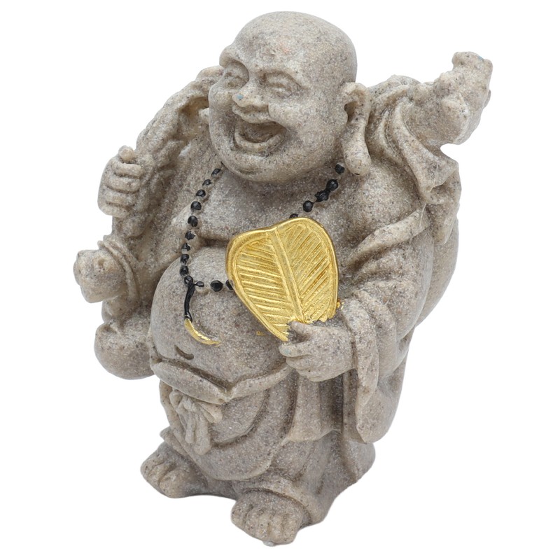 Buddha Statue Resin Mini 8cm Maitreya Laughing Buddha Figurine for