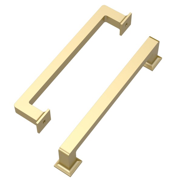 ROMATEE 10 Pack 5 Inch(128mm) Matte Gold Cabinet Pull Gold