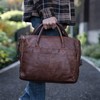 Leather Briefcase Messenger Bag Laptop Bag Satchel Bags for Men