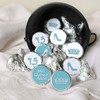 Light Blue Quinceañera Party Favor Stickers Mis Quince Años Sweet