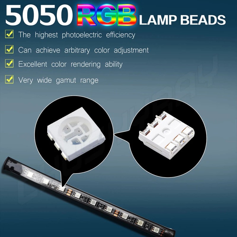 CUSYYRAY RGB LED Car Neon Light Chassis Atmosphere Lamp Kit