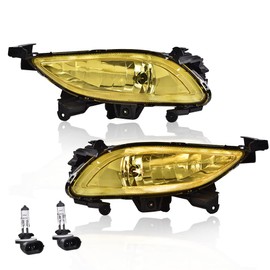 G-PLUS Front Bumper Fog Light Assembly Compatible with Sonata 2011 2012 2013 Driving Fog Lamps 92201-3Q000 92202-3Q000 HY2593134 HY2592134