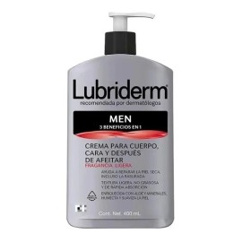 Lubriderm Men Crema Humectante 3 En 1 Para Cara Y Cuerpo
