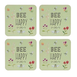 English Tableware Co. Bee Happy Set of 4 Coasters