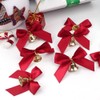 Anevous Pack of 30 Christmas Bows with Bells, Christmas Tree